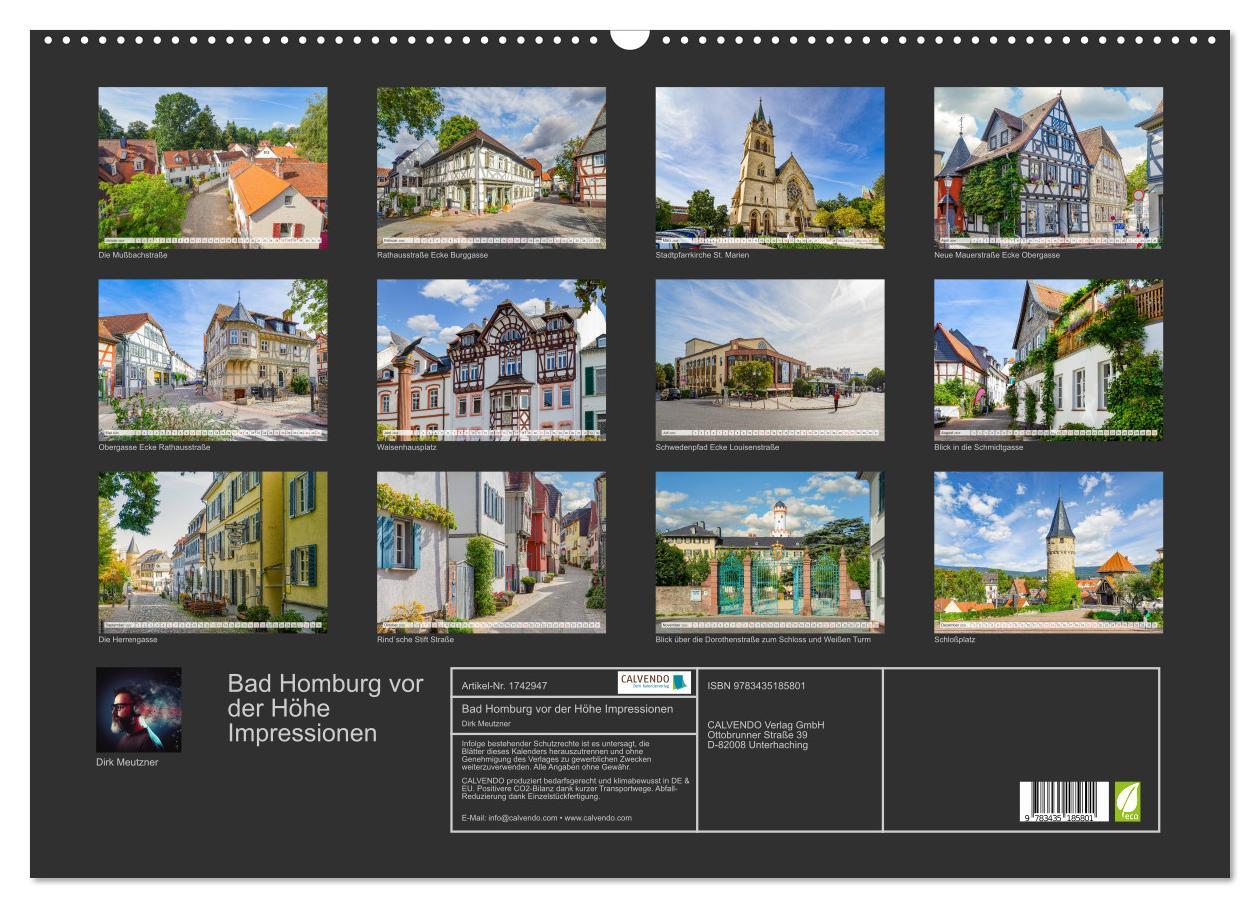 Bild: 9783435185801 | Bad Homburg vor der Höhe Impressionen (Wandkalender 2025 DIN A2...