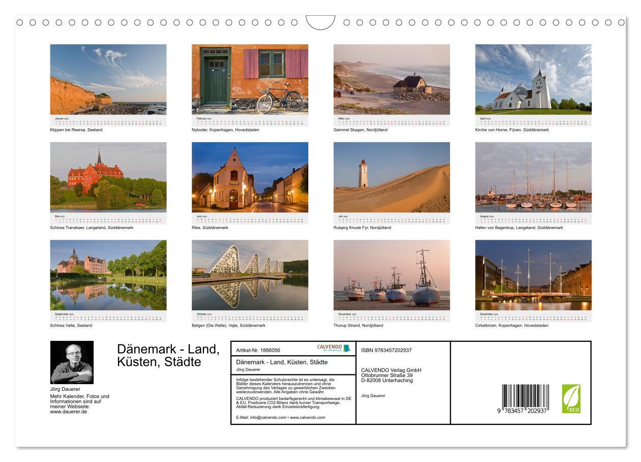 Bild: 9783457202937 | Dänemark - Land, Küsten, Städte (Wandkalender 2025 DIN A3 quer),...