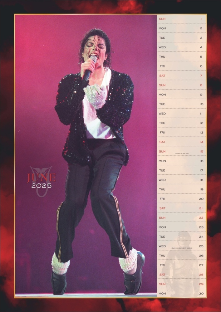 Bild: 9783840196737 | Michael Jackson Posterkalender 2025 | Kalender | Spiralbindung | 14 S.