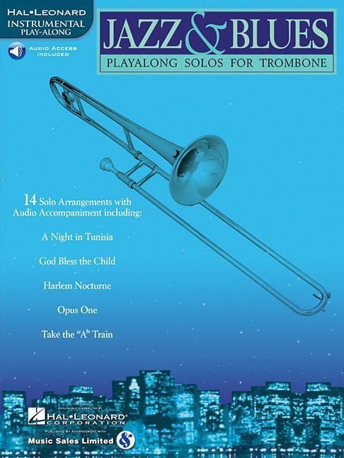 Cover: 9780634004469 | Jazz &amp; Blues Playalong Solos for Trombone Book/Online Audio | Corp