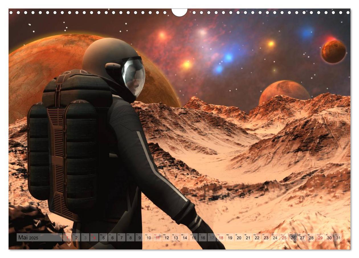 Bild: 9783435734672 | Zukunftswelten (Science Fiction) (Wandkalender 2025 DIN A3 quer),...