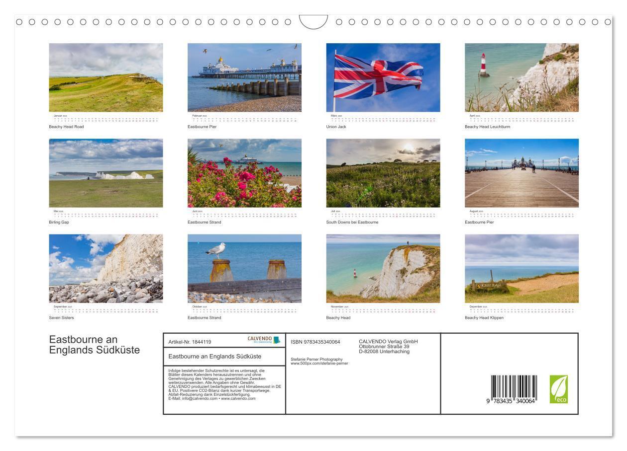 Bild: 9783435340064 | Eastbourne an Englands Südküste (Wandkalender 2025 DIN A3 quer),...