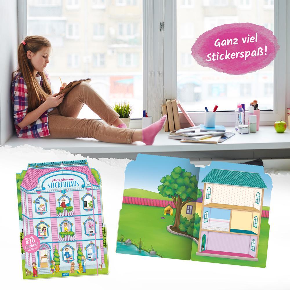 Bild: 9783965523463 | Trötsch Stickerbuch Mein glitzerndes Stickerhaus | Co.KG | Taschenbuch