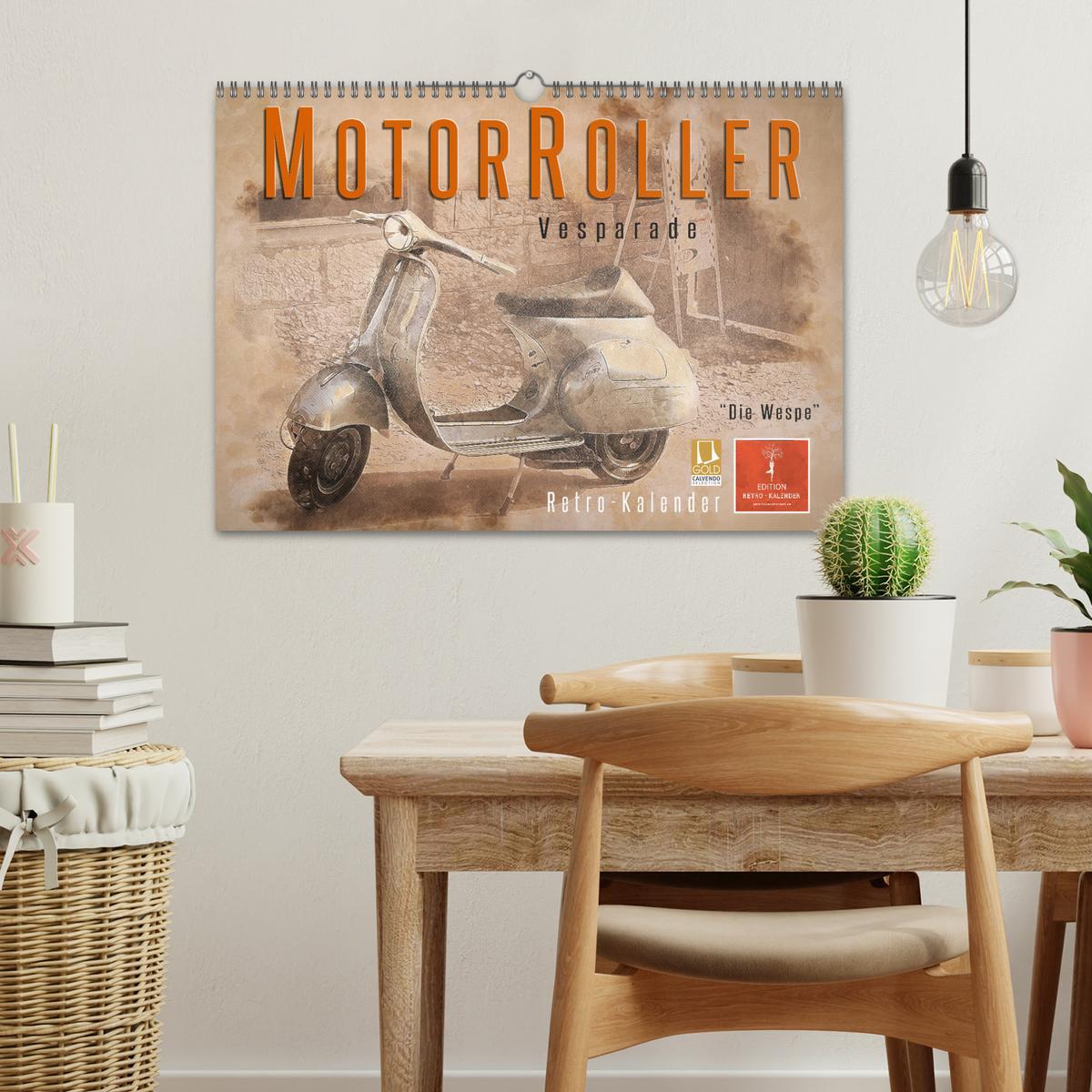 Bild: 9783435153046 | Mototrroller - Vesparade (Wandkalender 2025 DIN A3 quer), CALVENDO...