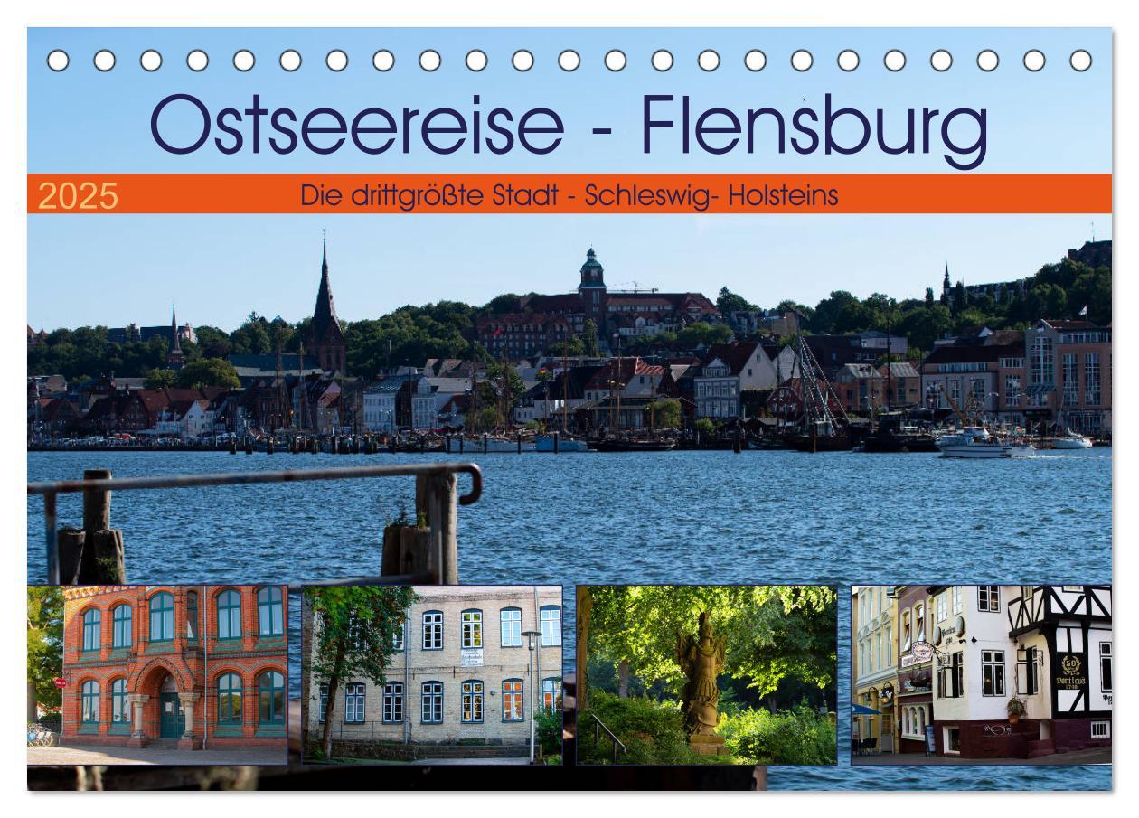 Cover: 9783435296064 | Ostseereise - Flensburg (Tischkalender 2025 DIN A5 quer), CALVENDO...