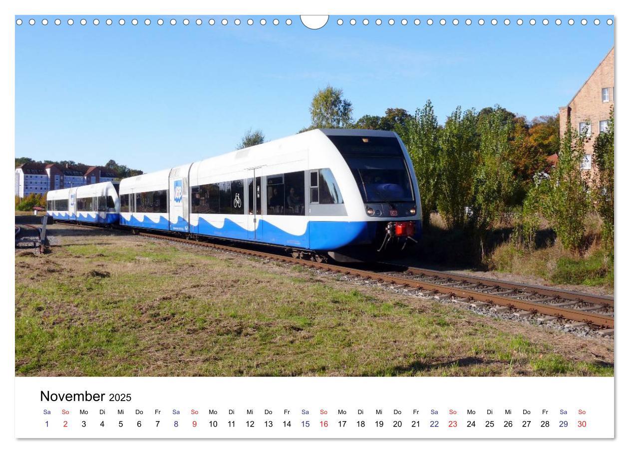 Bild: 9783435501328 | Eisenbahnen auf Usedom (Wandkalender 2025 DIN A3 quer), CALVENDO...