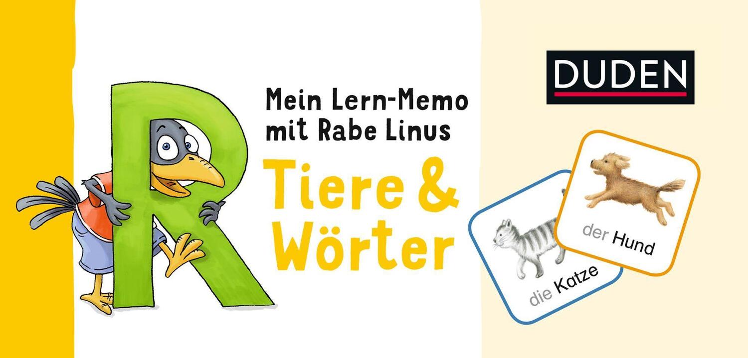 Cover: 9783411727841 | Mein Lern-Memo mit Rabe Linus - Tiere &amp; Wörter | Dorothee Raab | Spiel