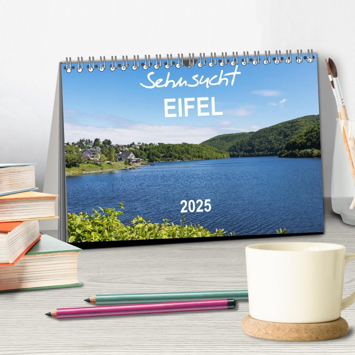 Bild: 9783435138456 | Eifel Sehnsucht (Tischkalender 2025 DIN A5 quer), CALVENDO...