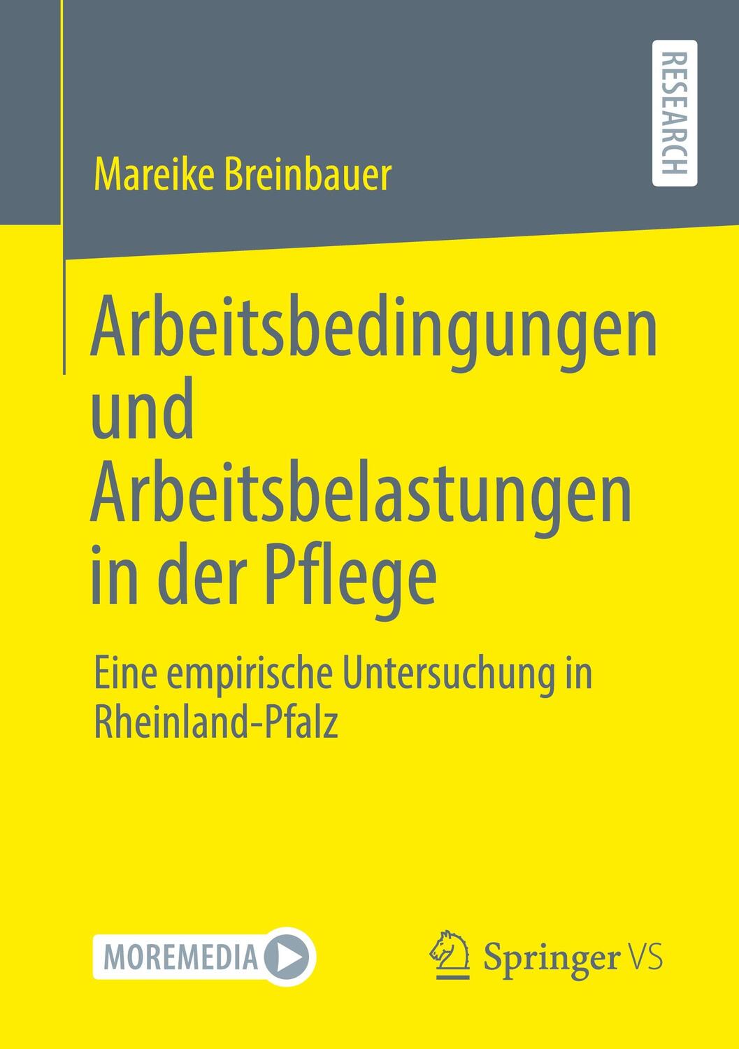 Cover: 9783658320201 | Arbeitsbedingungen und Arbeitsbelastungen in der Pflege | Breinbauer