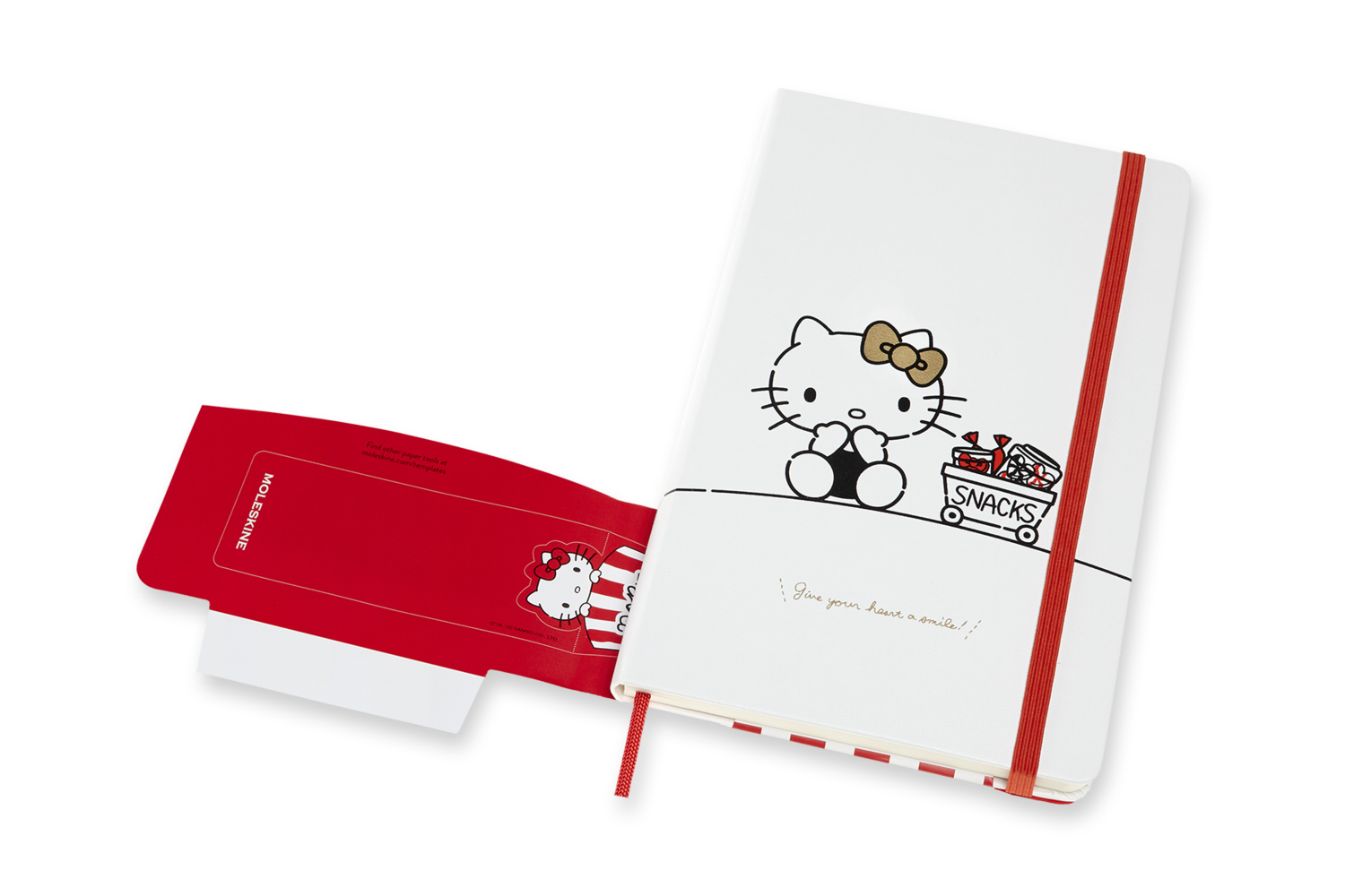 Bild: 8056420853490 | Moleskine Notizbuch - Hello Kitty, Large/A5, Blanko, Weiß | Buch