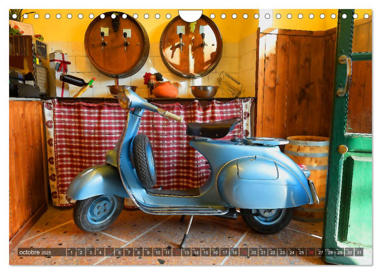 Bild: 9781325942589 | La Vespa en Cartoon (Calendrier mural 2025 DIN A4 vertical),...