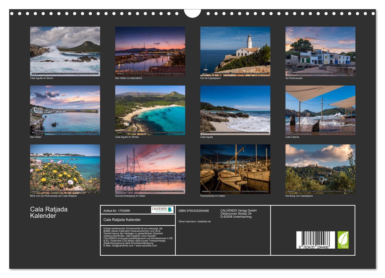 Bild: 9783435294466 | Cala Ratjada Kalender (Wandkalender 2025 DIN A3 quer), CALVENDO...