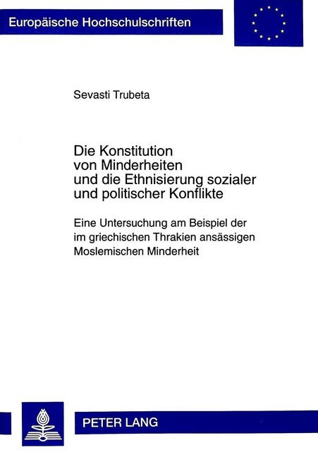 Cover: 9783631344330 | Die Konstitution von Minderheiten und die Ethnisierung sozialer und...