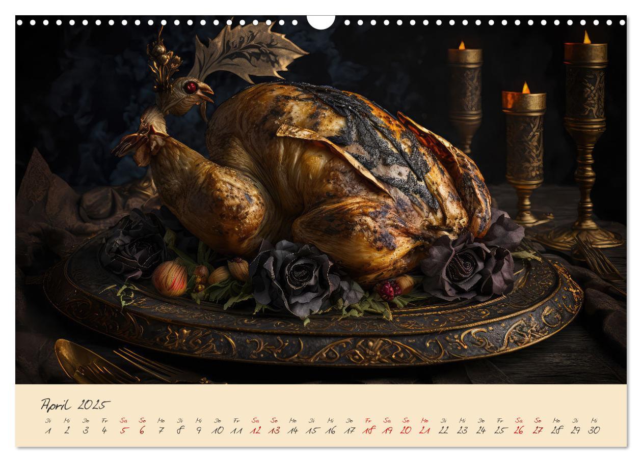 Bild: 9783383891045 | Gothic Food (Wandkalender 2025 DIN A3 quer), CALVENDO Monatskalender