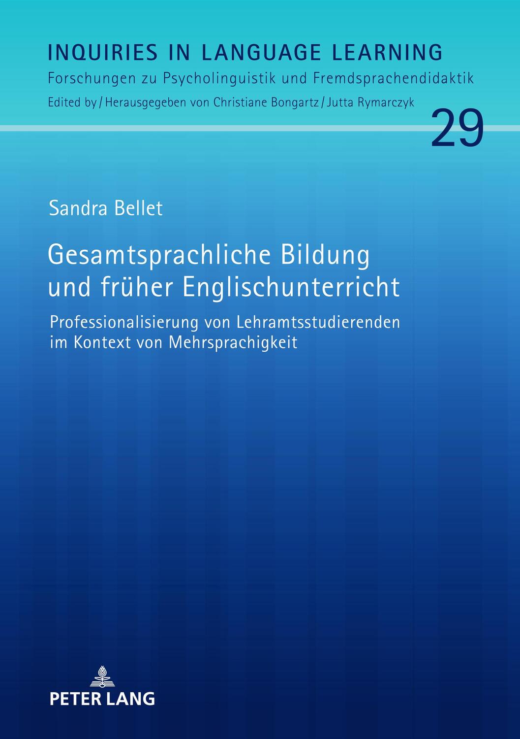 Cover: 9783631867556 | Gesamtsprachliche Bildung und früher Englischunterricht | Bellet