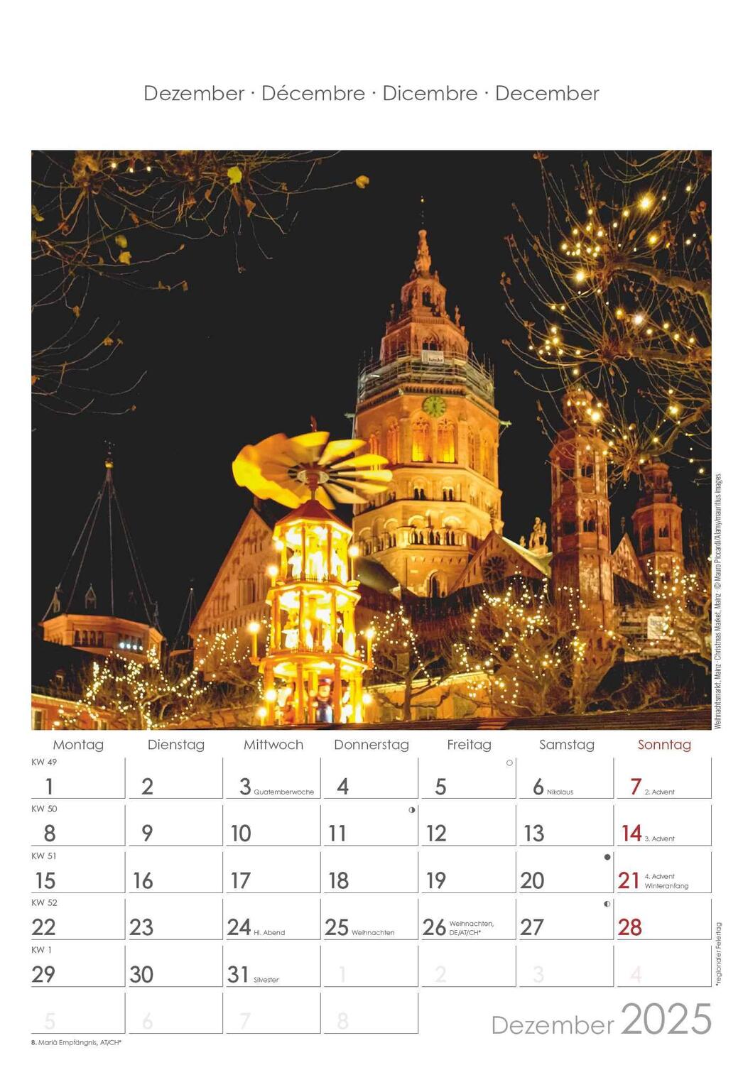 Bild: 4251732343200 | Rheinland-Pfalz 2025 - Bild-Kalender 23,7x34 cm - Regional-Kalender...