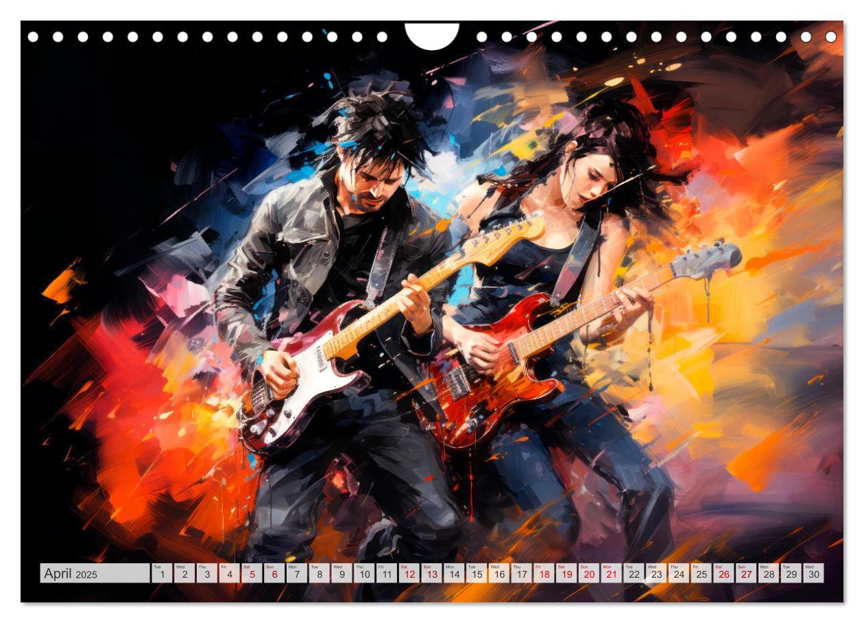 Bild: 9781325999859 | ROCK Feel the unlimited power (Wall Calendar 2025 DIN A4...