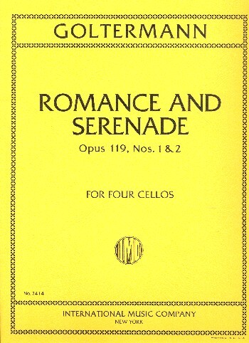 Cover: 9790220419010 | Romance and Serenade Opus 119, 1 &amp; 2 | for Four Cellos | Goltermann