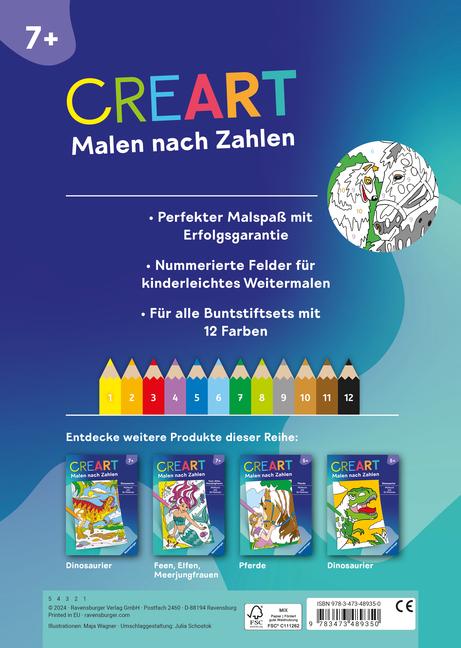 Bild: 9783473489350 | Ravensburger Malen nach Zahlen ab 7 Pferde - 24 Motive | Maja Wagner