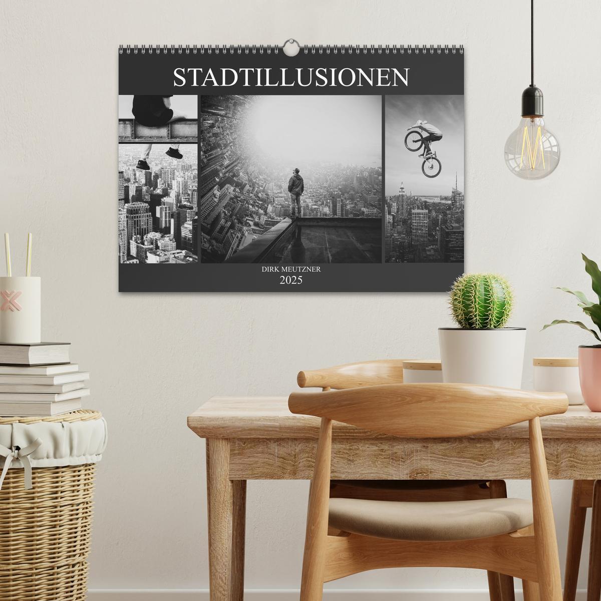 Bild: 9783435442720 | Stadtillusionen (Wandkalender 2025 DIN A3 quer), CALVENDO...