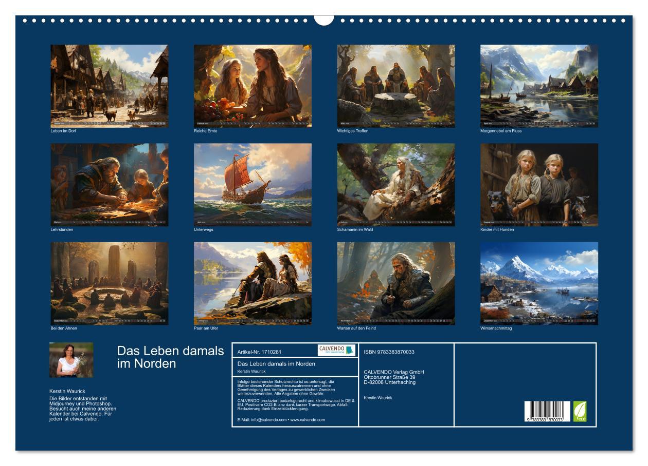 Bild: 9783383870033 | Das Leben damals im Norden (Wandkalender 2025 DIN A2 quer),...