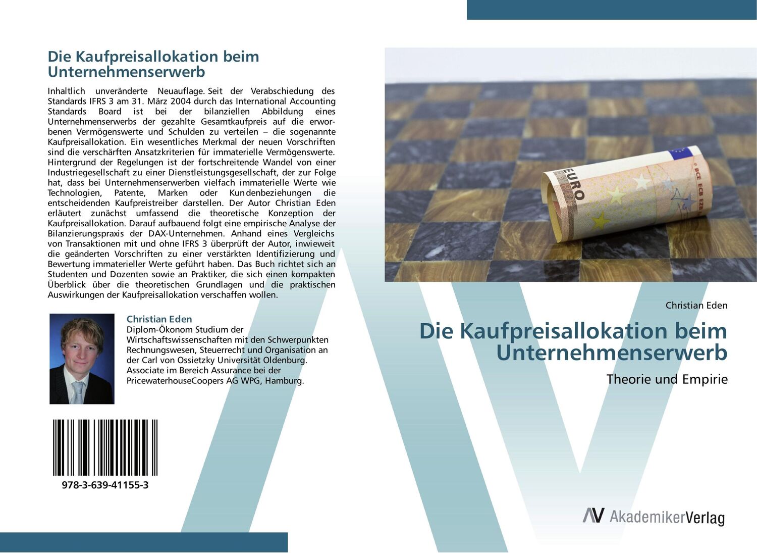 Cover: 9783639411553 | Die Kaufpreisallokation beim Unternehmenserwerb | Theorie und Empirie