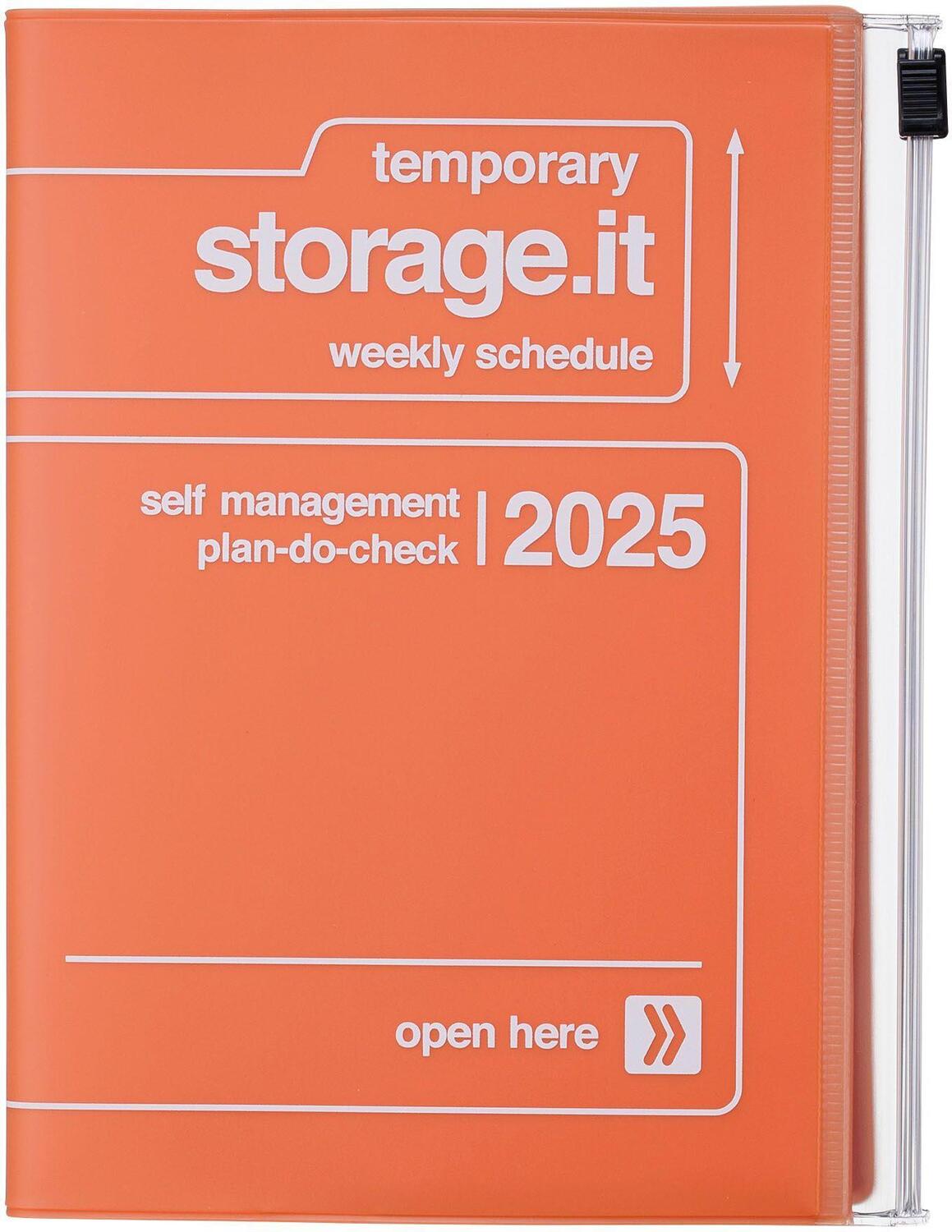 Cover: 4550045127515 | MARK'S 2024/2025 Taschenkalender A6 vertikal, Storage it // Orange