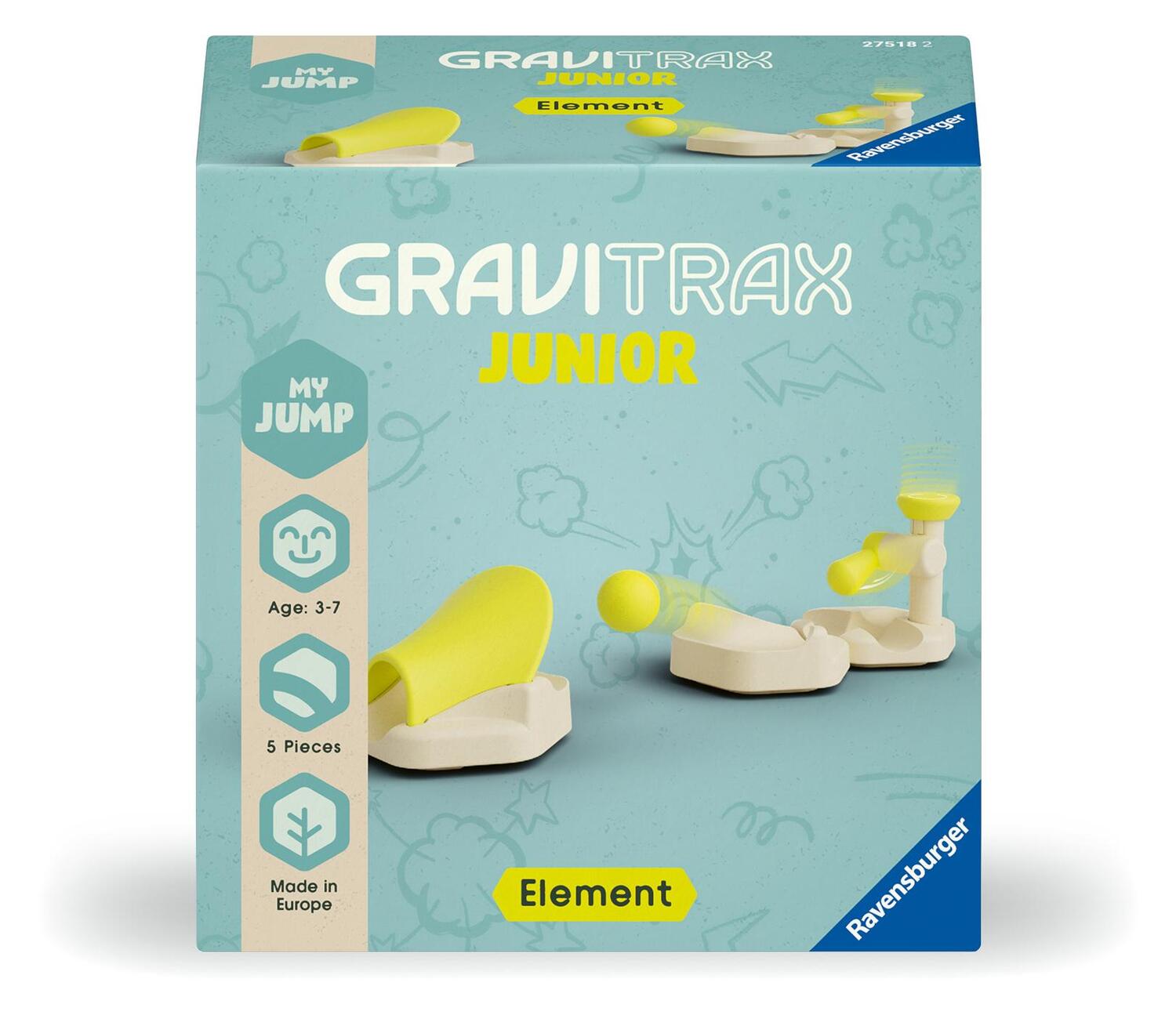 Cover: 4005556237494 | Ravensburger 23749 GraviTrax Junior Element Jump, Murmelbahn für...