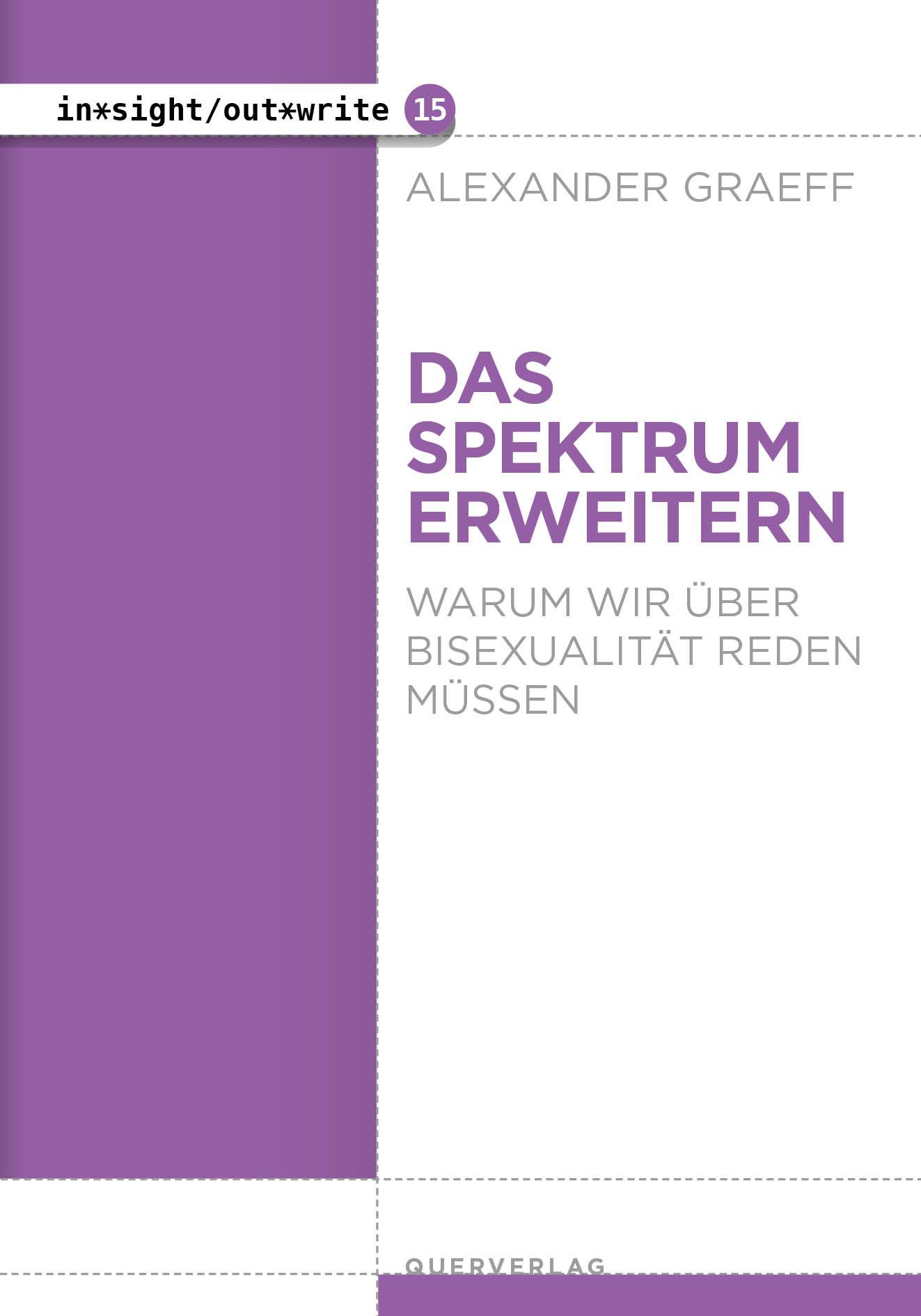 Cover: 9783896563545 | Das Spektrum erweitern | Warum wir über Bisexualität reden müssen