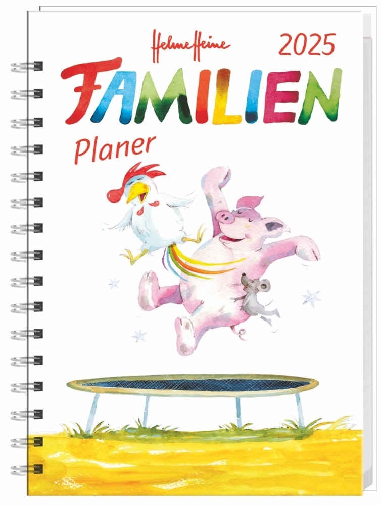 Cover: 9783756407675 | Helme Heine: Familienplaner-Buch A6 2025 | Helme Heine | Kalender