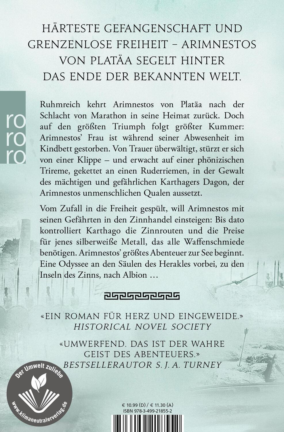 Rückseite: 9783499218552 | Der Lange Krieg: Bezwinger der Meere | Historischer Roman | Cameron