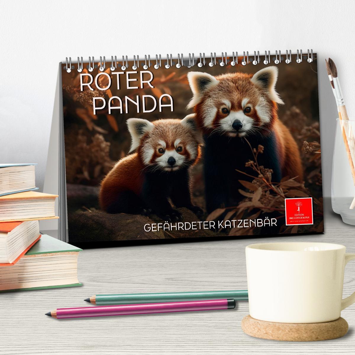 Bild: 9783383905902 | Roter Panda - gefährdeter Katzenbär (Tischkalender 2025 DIN A5...