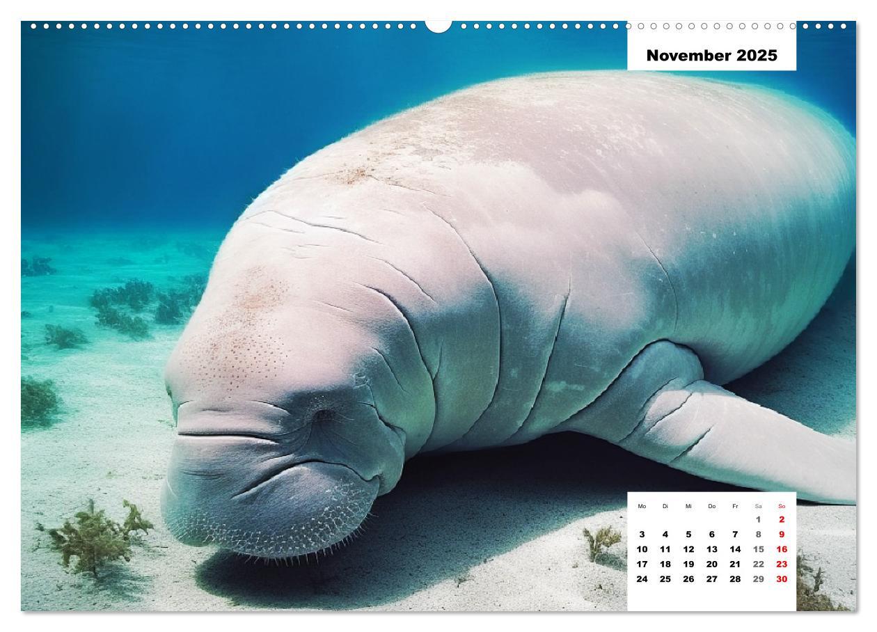 Bild: 9783383893506 | Manatees. Faszinierende Rundschwanzseekühe (Wandkalender 2025 DIN...