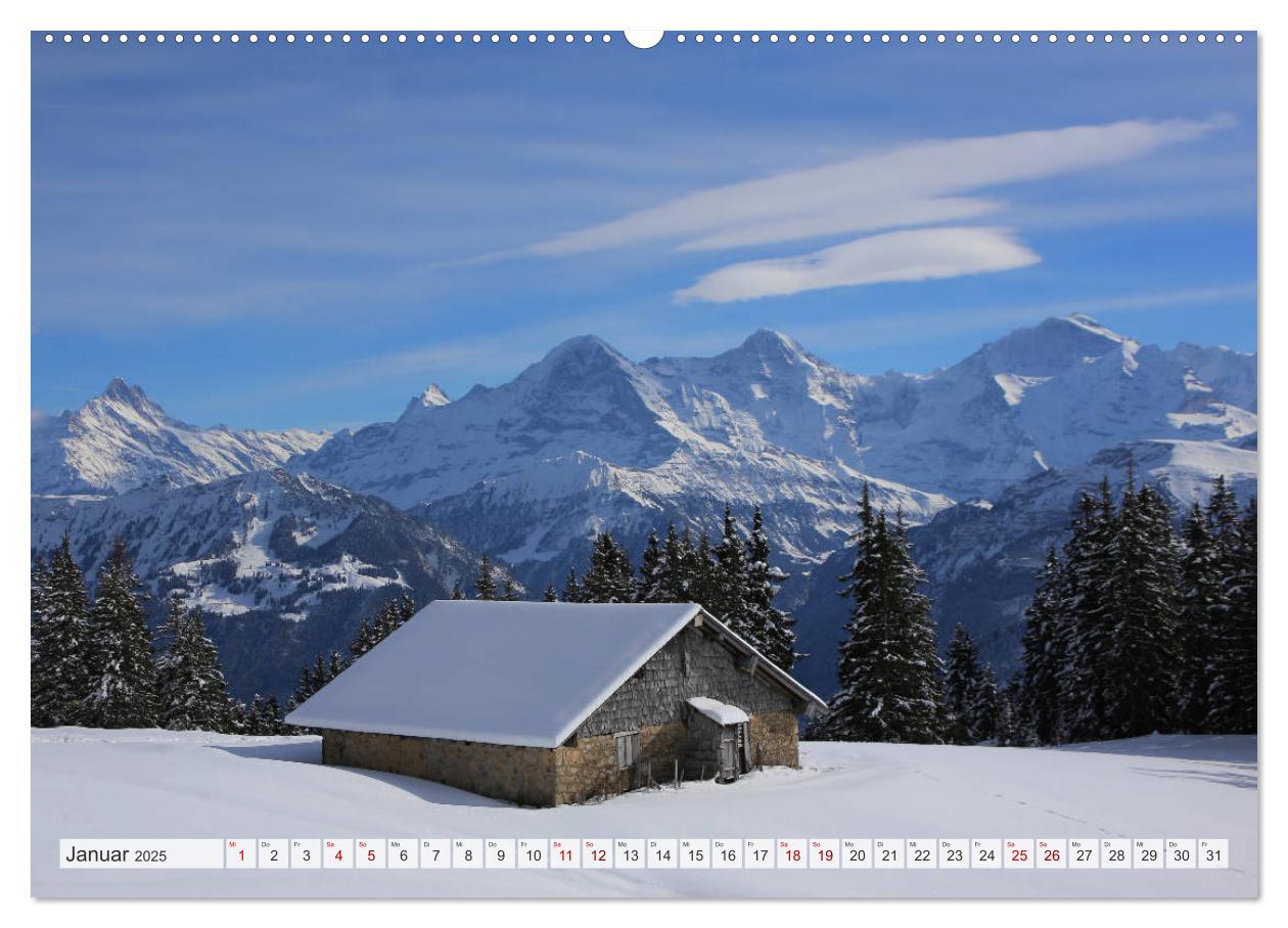 Bild: 9783435350032 | Bergblicke der Schweiz (Wandkalender 2025 DIN A2 quer), CALVENDO...