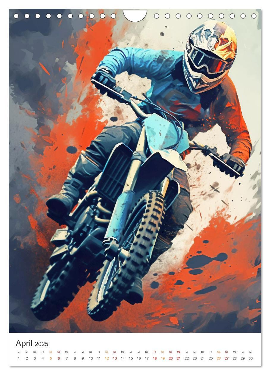 Bild: 9783435853472 | Motocross - Mit Leib und Seele dabei (Wandkalender 2025 DIN A4...