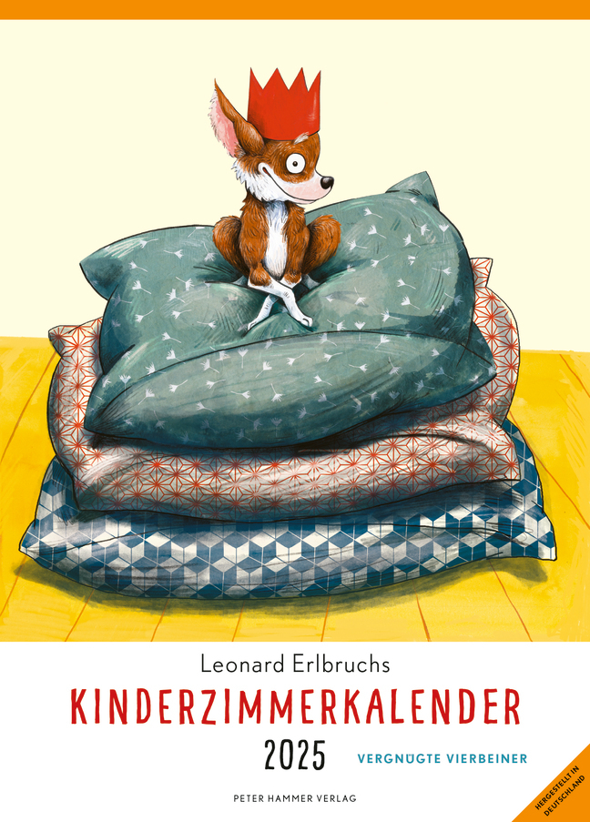 Cover: 9783779507345 | Leonard Erlbruchs Kinderzimmerkalender 2025 | Vergnügte Vierbeiner