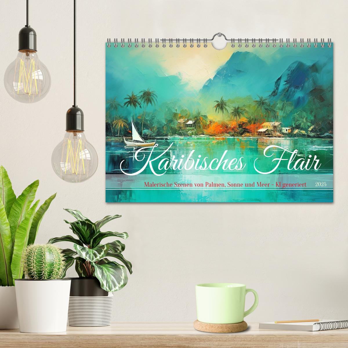 Bild: 9783457143452 | Karibisches Flair (Wandkalender 2025 DIN A4 quer), CALVENDO...