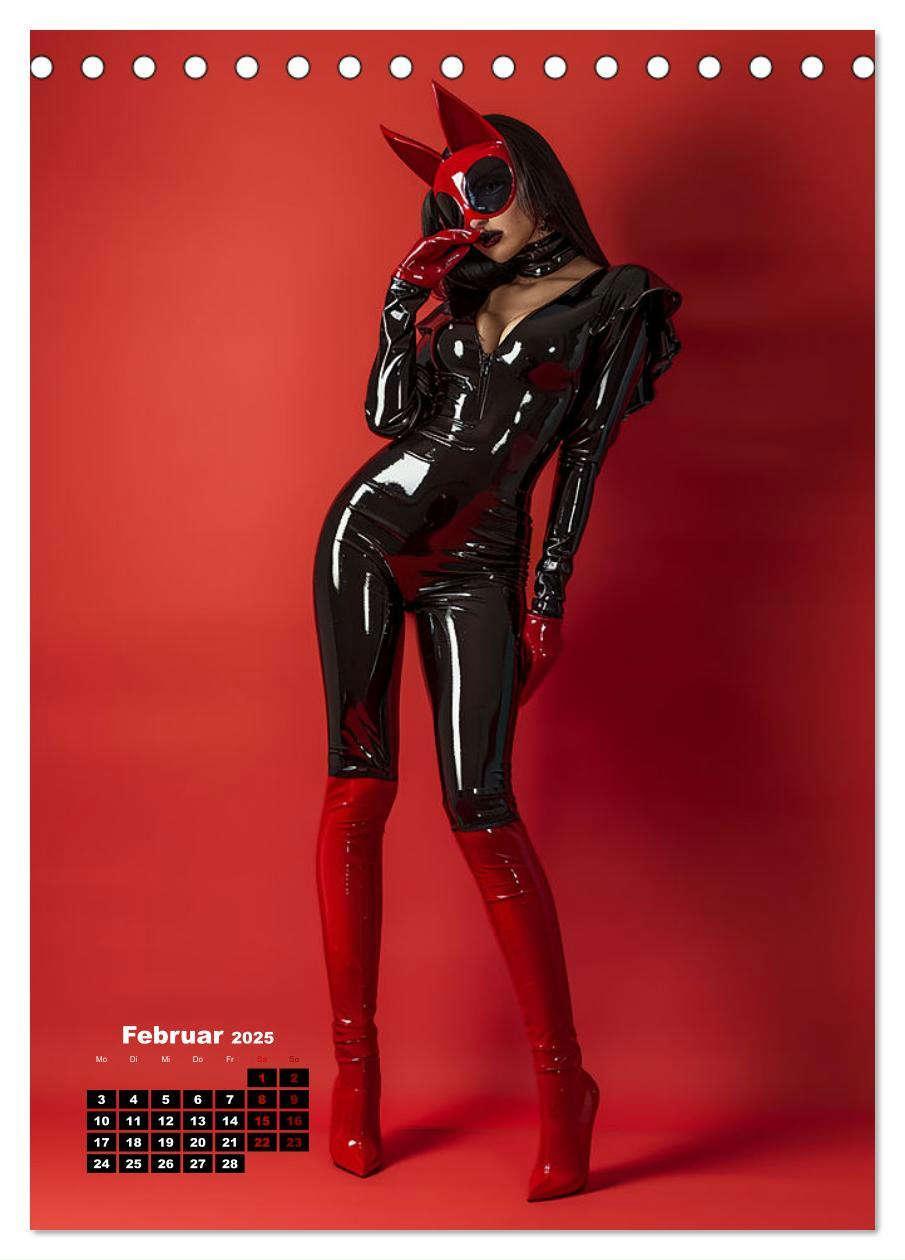 Bild: 9783457156933 | Latex-Girls (Tischkalender 2025 DIN A5 hoch), CALVENDO Monatskalender