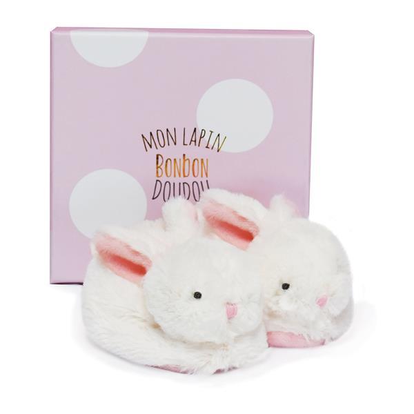 Cover: 3700335213089 | Bonbon Hase Füsslinge mit Rassel, rosa 0-6M | Lapin Bonbon | 8901308