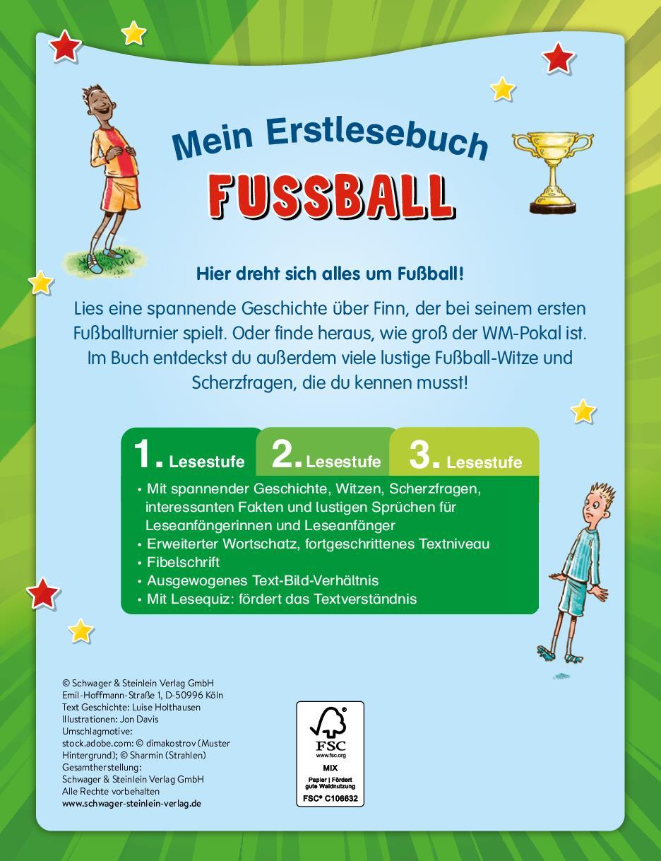 Rückseite: 9783849944582 | Mein Erstlesebuch Fußball Für Leseanfänger | Luise Holthausen | Buch