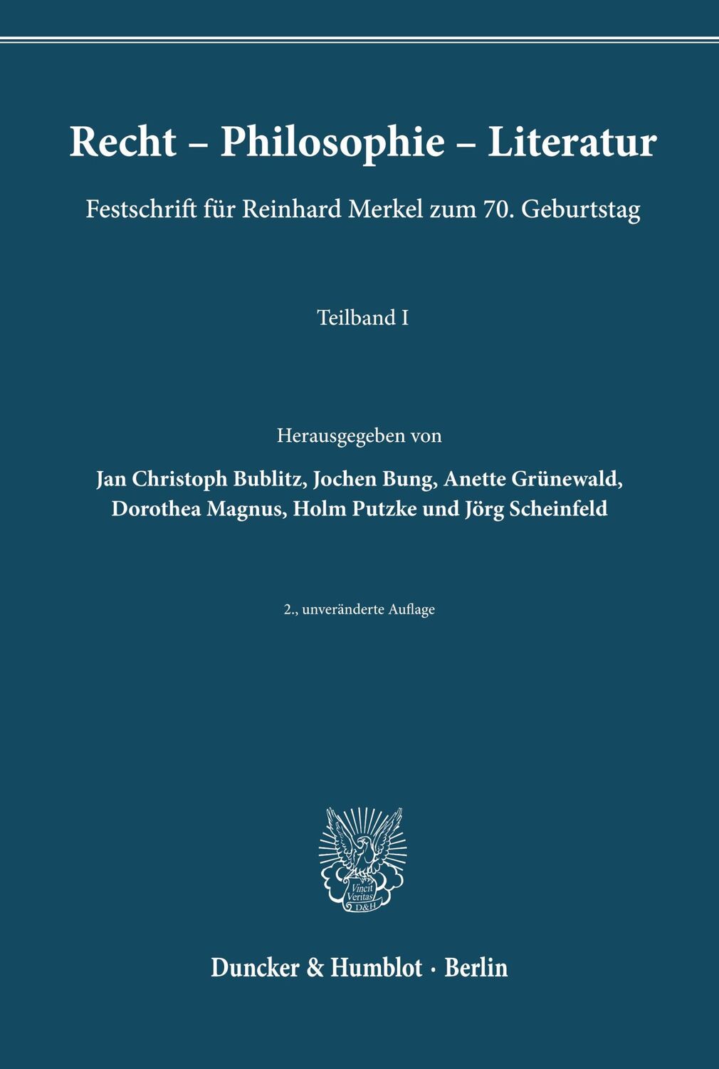 Cover: 9783428185450 | Recht ¿ Philosophie ¿ Literatur | Jan Christoph Bublitz (u. a.) | Buch