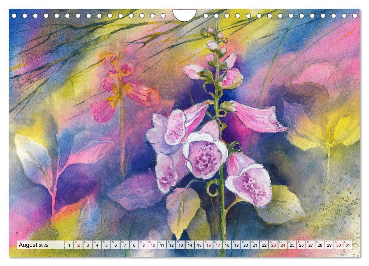 Bild: 9783435273423 | Blumenaquarelle aus der Nähe (Wandkalender 2025 DIN A4 quer),...