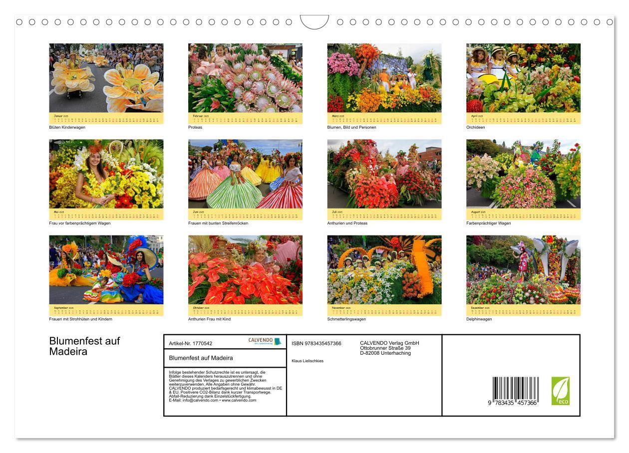 Bild: 9783435457366 | Blumenfest auf Madeira (Wandkalender 2025 DIN A3 quer), CALVENDO...