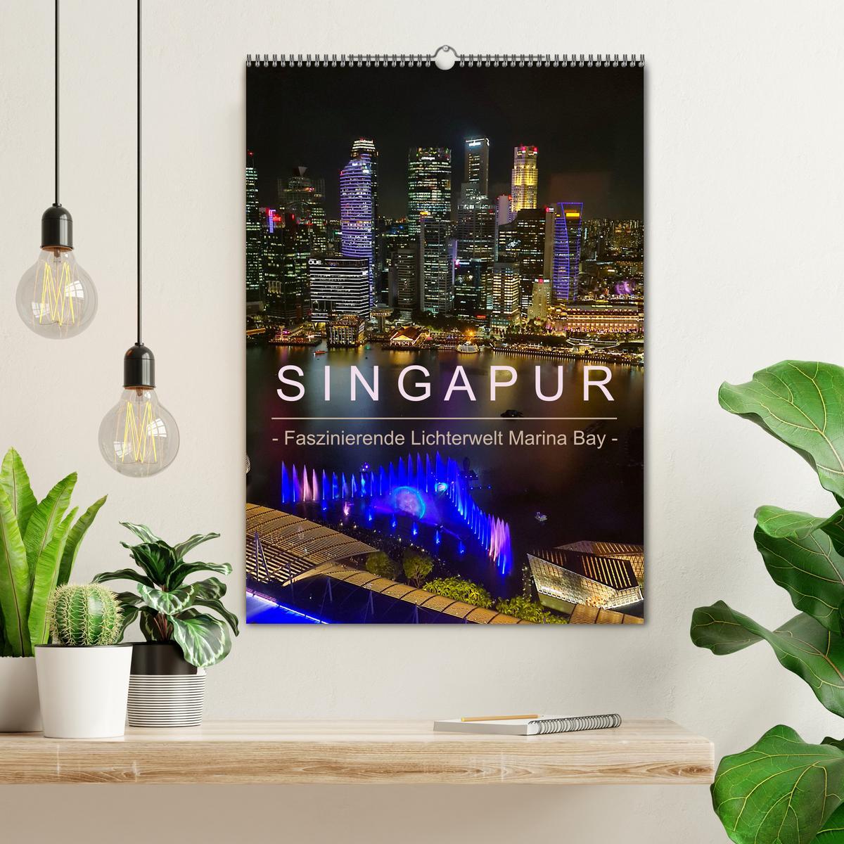 Bild: 9783457225431 | Singapur - Faszinierende Lichterwelt Marina Bay (Wandkalender 2025...