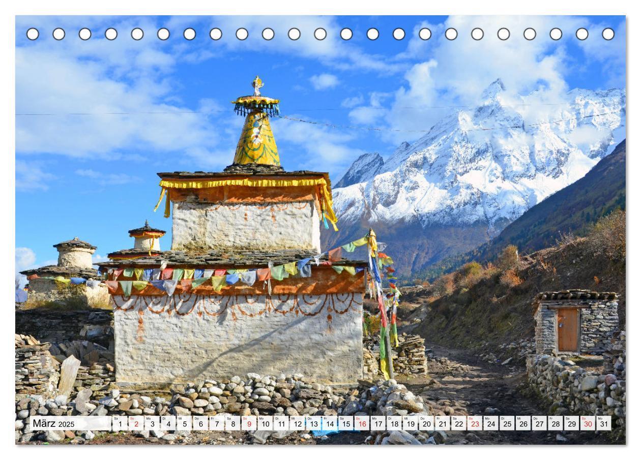 Bild: 9783435210176 | BUDDHISMUS in NEPAL (Tischkalender 2025 DIN A5 quer), CALVENDO...