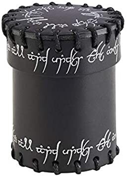 Cover: 5907699490769 | Elvish Black Leather Dice Cup | Dice Cup | QWOCELV1 | 2021