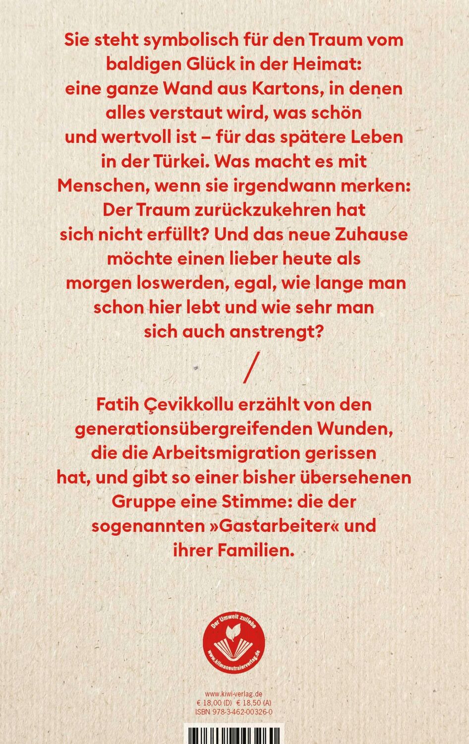 Rückseite: 9783462003260 | Kartonwand | Fatih Çevikkollu | Taschenbuch | 208 S. | Deutsch | 2023