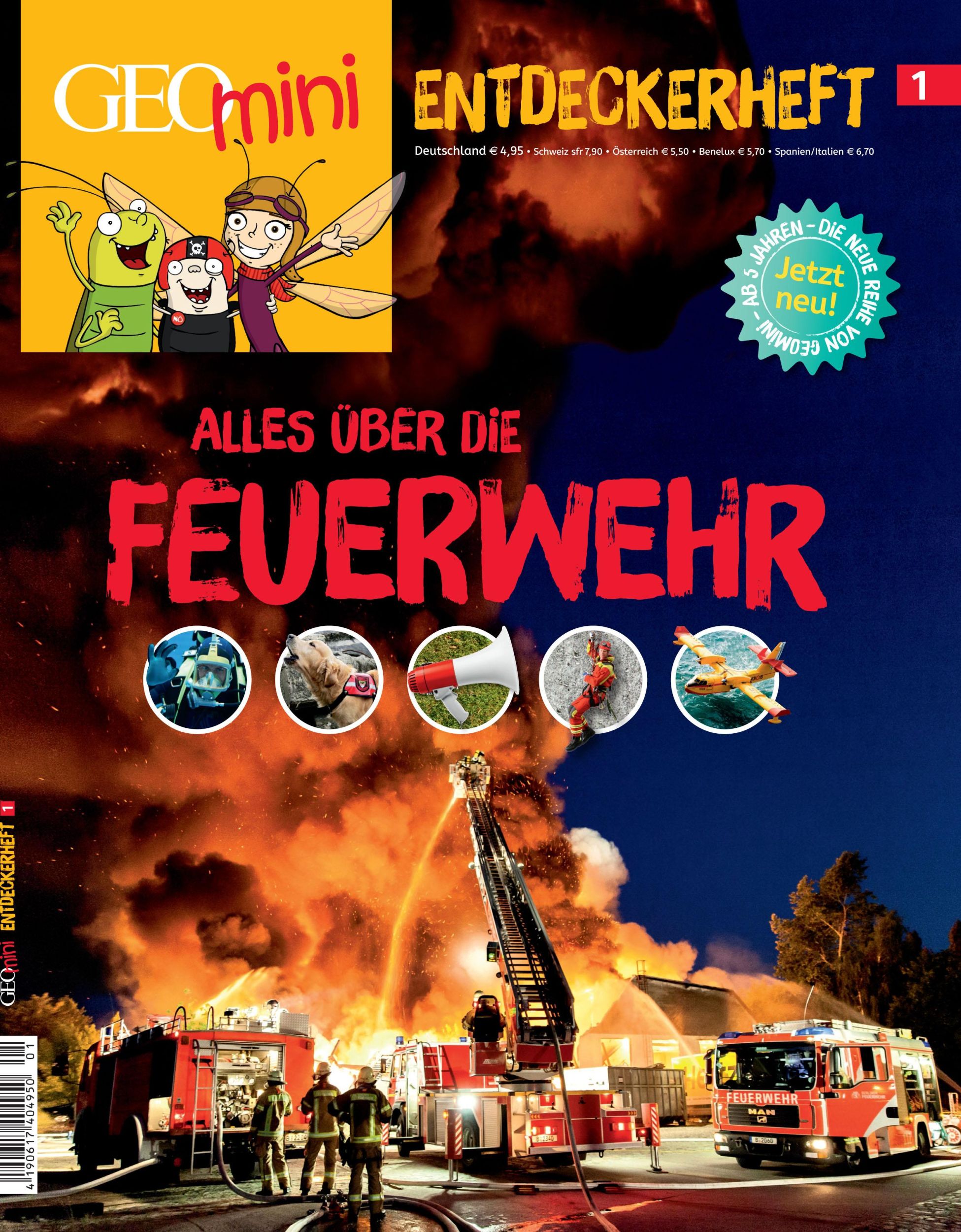 Cover: 9783652011037 | GEOlino mini Entdeckerheft 1/2016 - Alles über die Feuerwehr | 60 S.