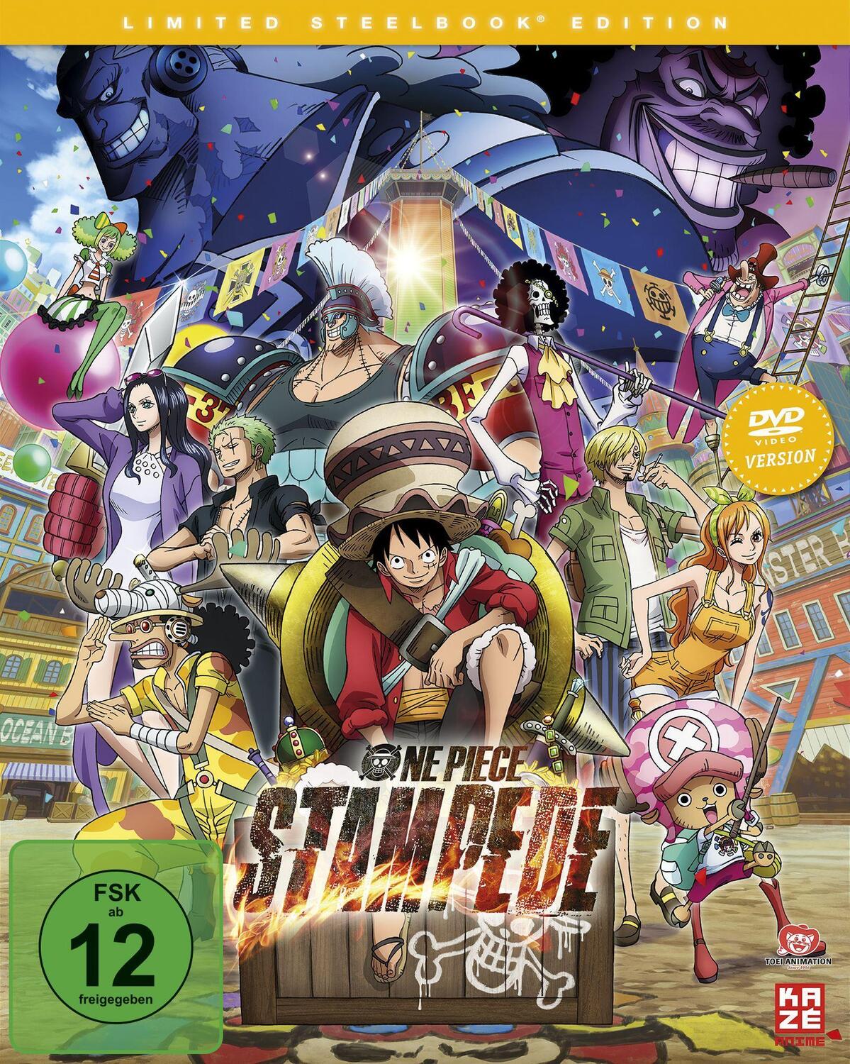 Cover: 7630017522238 | One Piece: Stampede - Movie - DVD - Steelbook | Takashi Otsuka | DVD