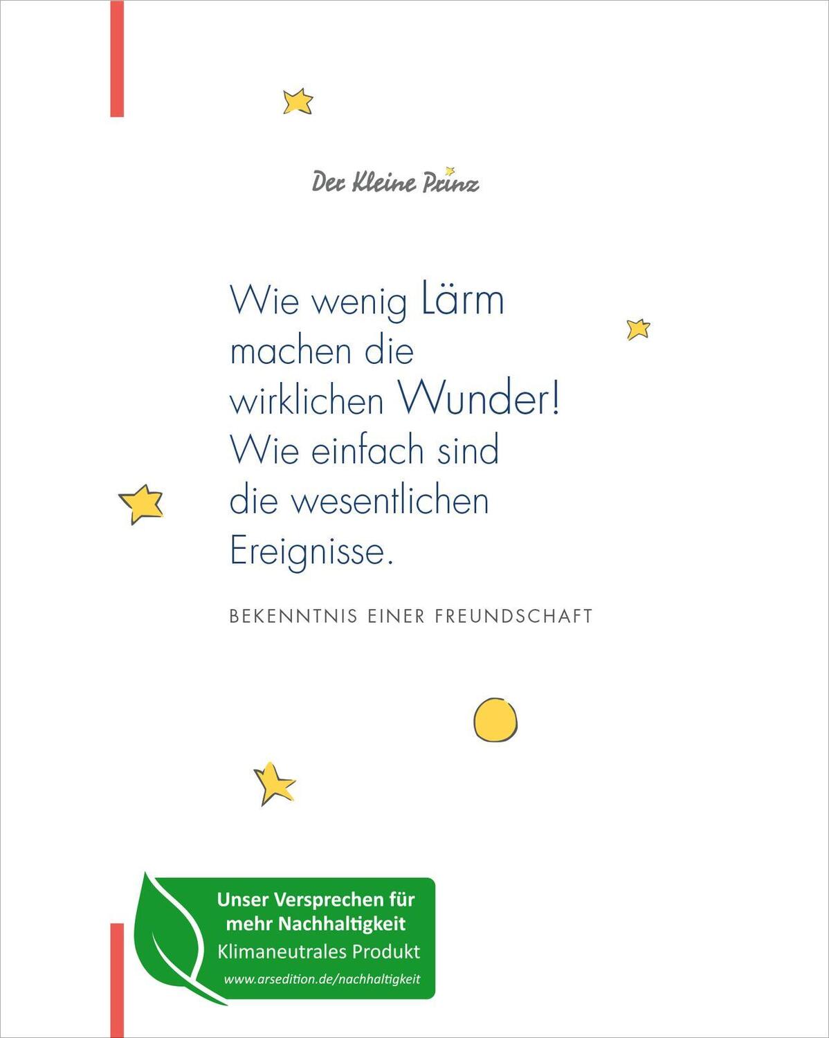 Rückseite: 4014489132967 | Taschenkalender Man sieht nur mit dem Herzen gut ... 2025 | Buch